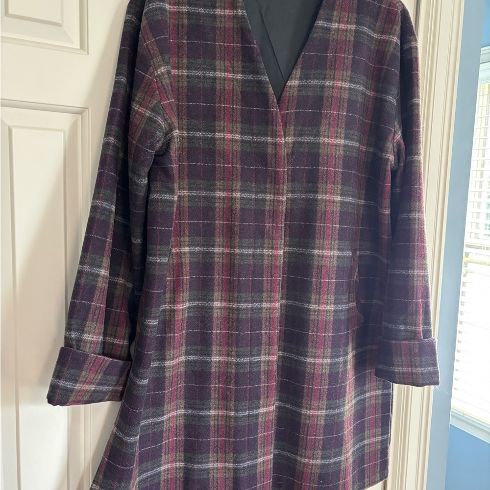 mododoc Plaid Women's Blazer in Purple and Gray NEW LOWER PRICE